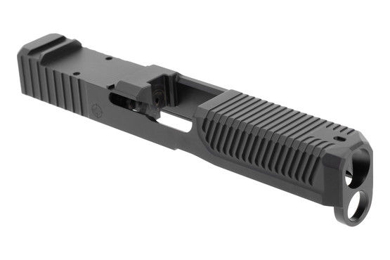 Glock 19/19X/G45 optic-ready slide with RMR cut, black.
